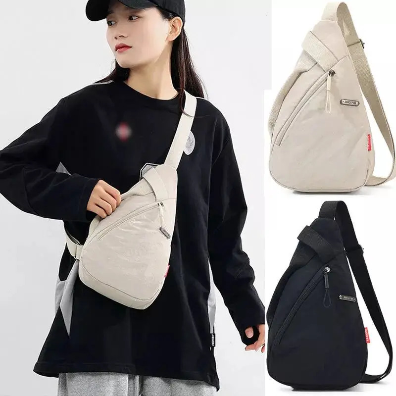 Unisex Crossbody Bag Adjustable Zip Casual Sling Shoulder Flap Bags Large Capacity Crossbody Back Bag Cycling Phone Bag 250731