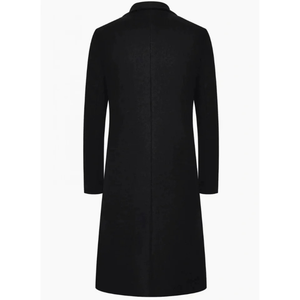 Autumn England Style Long Trench Men Cotton Solid Turn Down Collar Windbreaker Coats Male Smart Casual Single Breasted Outwear 250729