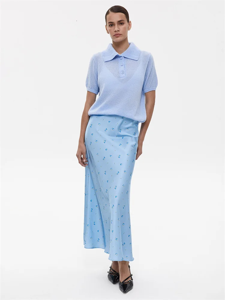 Tossy Casual Short Sleeve Knit Pullover For Women Lapel Patchwork SeeThrough Solid Commute Hollow Out Knitwear Sweater 250731