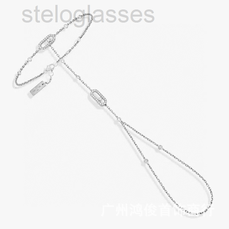 designer messikass bracelet Misska Single Diamond Sliding Two-in-one Chain for Women High-end Sense of Movement Arm Chain Fashion Sliding Finger Chain