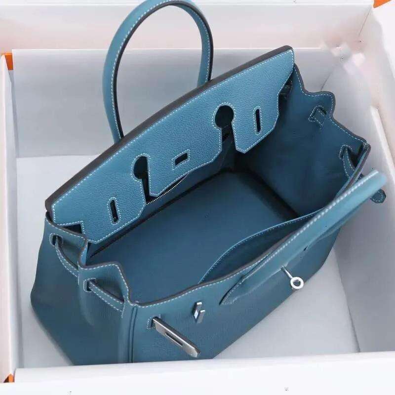 Hemmes bikin bag leather Designer Womens Brown bag Handbag 25 cm 30 cm 35 cm Genuine Handmade Lock Inner Zipper Pocket Fashion Shoulder Bag quality a2