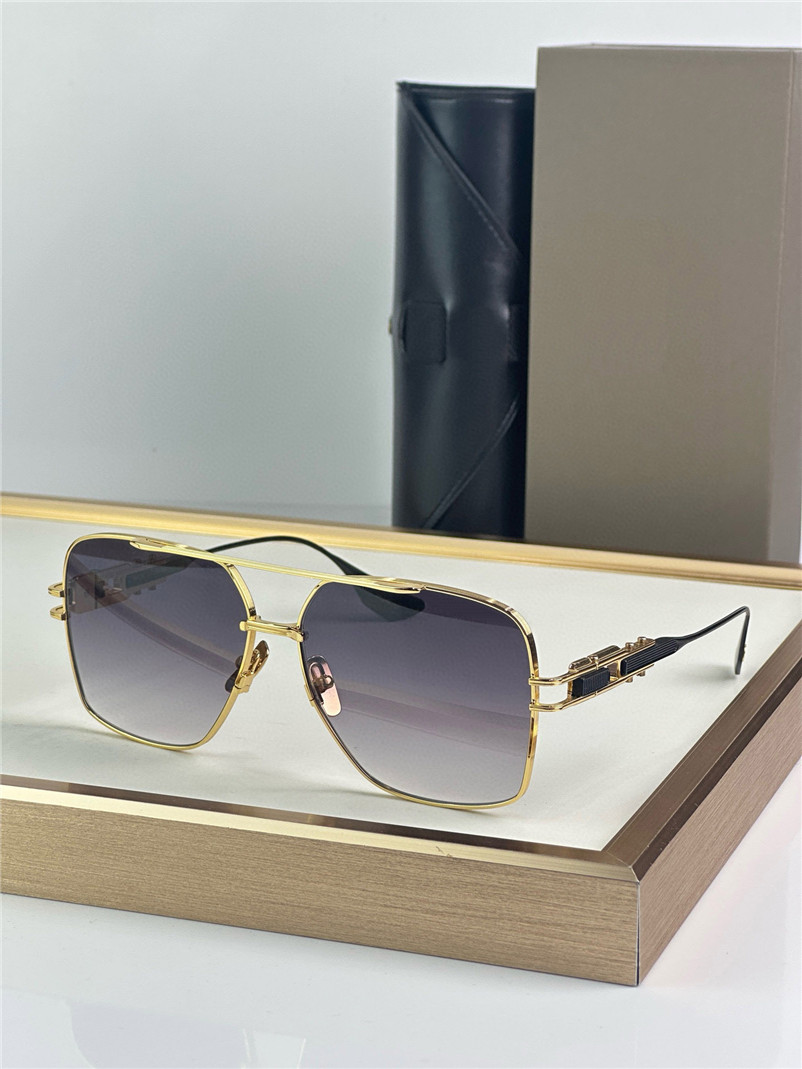 New fashion design square sunglasses EMPERIK metal frame Inspired by the two-toned look of luxury watches high-end outdoor UV400 protection glasses