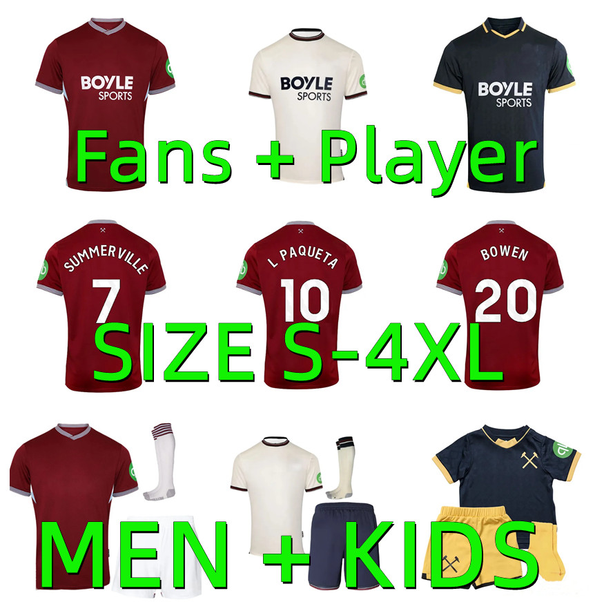 25 26 WEST HAMe L.PAQUETA Soccer Jerseys united 2025 2026 ANTONIO KUDUS RODRIGUEZ BENRAHMA BOWEN WARD-PROWSE FULLKRUG SOUCEK Player version men kids Football Shirt