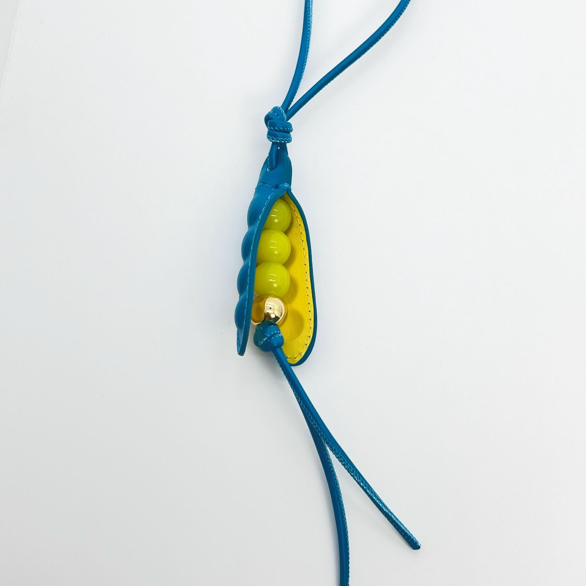 Keychains Fashionable Pea Charm Pendant Handmade Portable Keychain Trendy Accessory In Multiple Color Phones Bag Decoration