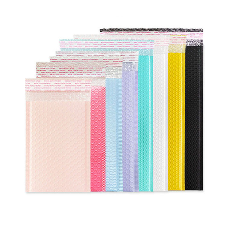 Colored Bubble bags Waterproof shockproof Envelop Self Seal bag Thickened Foil Bubble Mail Bags For Gift Packaging Lined Poly Mailer Mailing Envelopes 8 colors