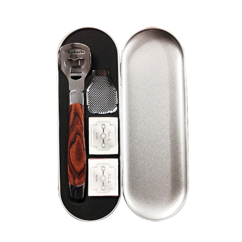 Wood Grain Trimming Leather Knife with Rounded Edges for Easy Handling