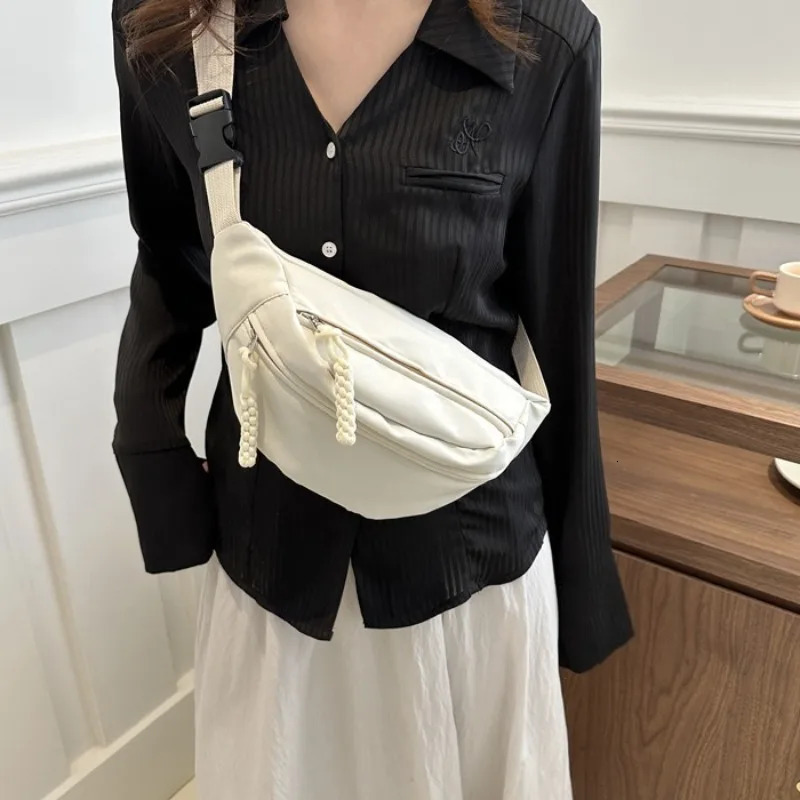 Half Moon Waist Bags Waterproof Oxford Cloth Running Belt Bags Large Capacity Fashion Womens Chest Bag Crossbody Bag 250731