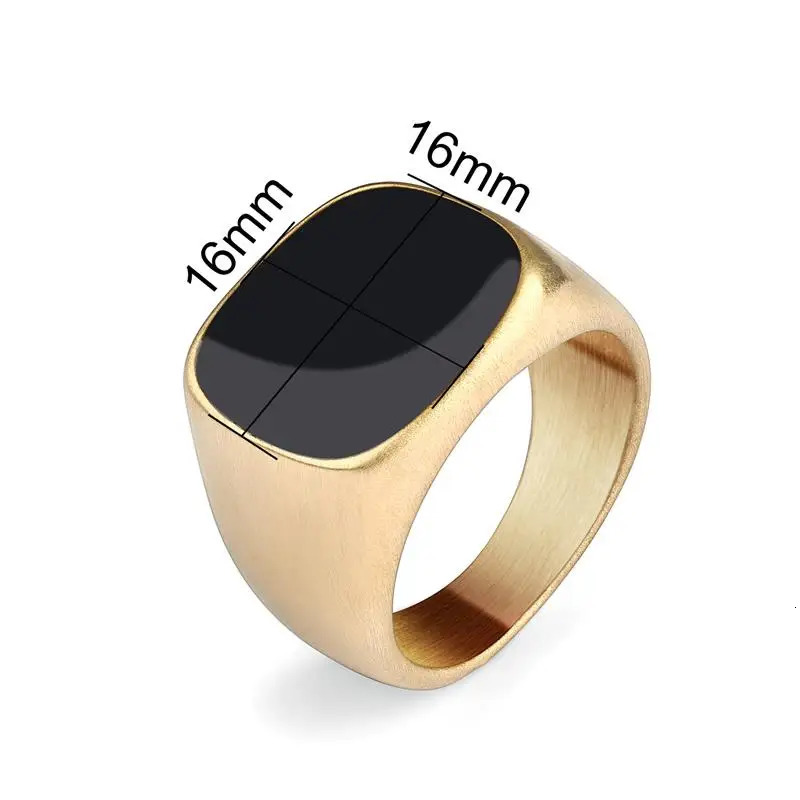 Fashion Male Punk Rock Stainless Steel Black Frosted Ring For Men Women Hip Hop Party Male Wedding Jewelry Gift 250731