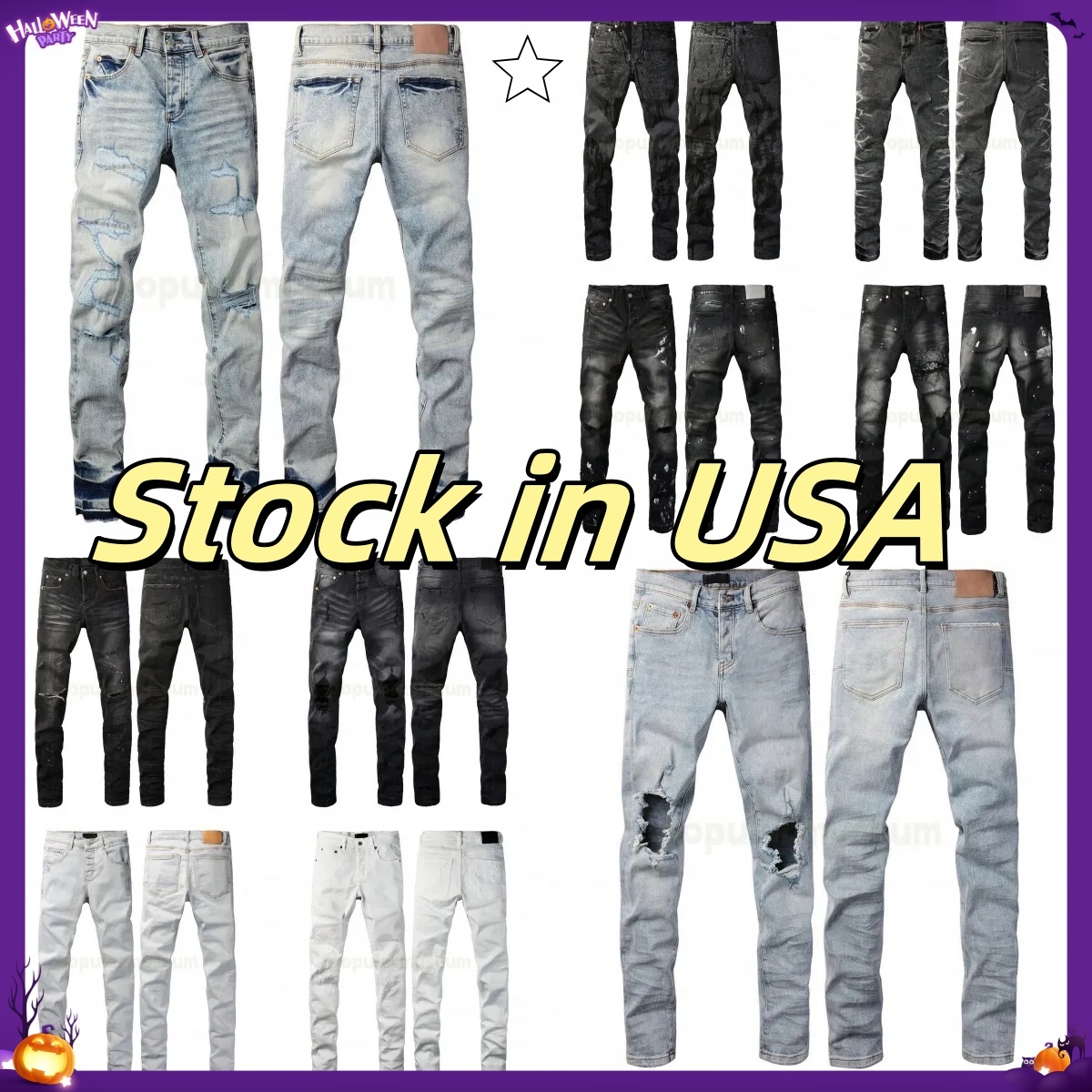 mens designer jeans black pencil skinny pants hole cotton print hip hop streetwear pants casual streetwear casual designers joggers Jeans skinny Jeans