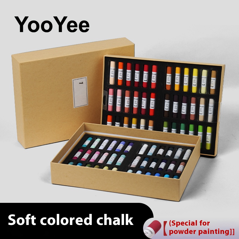 Shupuflecale paints come in a uniform color. They are pure imported colored chalk and are made with soft-handling chalk.
