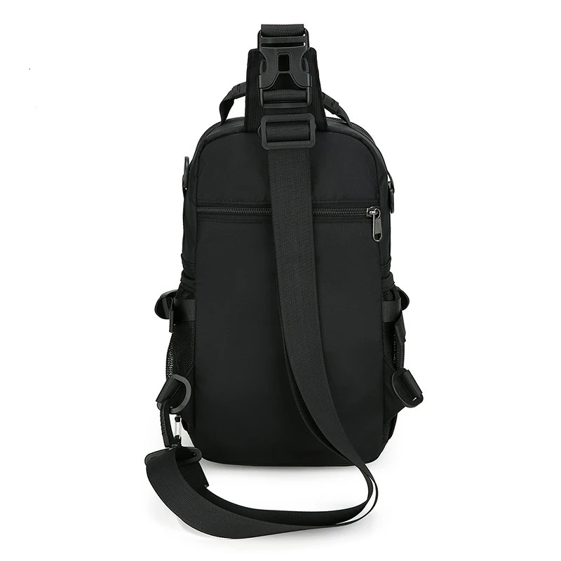 Neutral functional fashionable crossbody bag - chest bag single shoulder adjustable shoulder strap perfect for travel and dai 250731