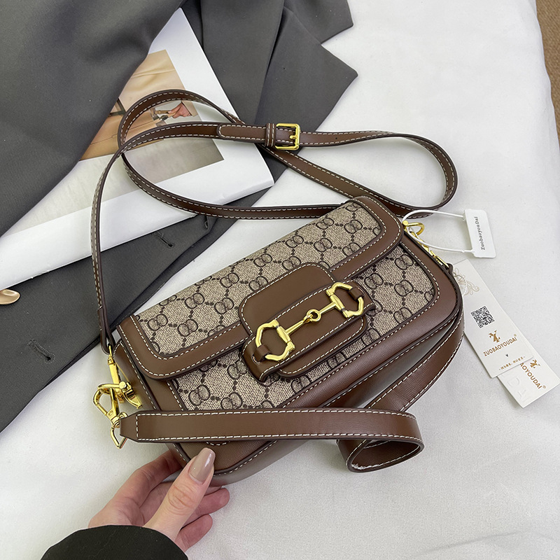 free shipping for designer bag women Saddle bag elegant underarm bag lady's high-end feel single-shoulder crossbody bag