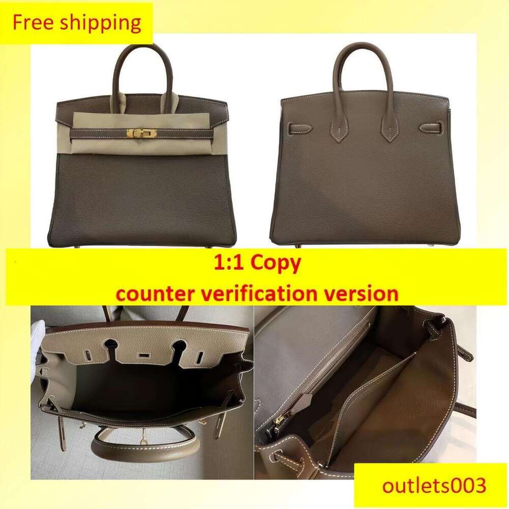 Hemmes bikin bag leather Designer Women Bag Handbags Tote High Quality 20cm/25/35 Genuine Leather Handmade Gold Sier Hardware Lock Interior Zipper Pocket b4