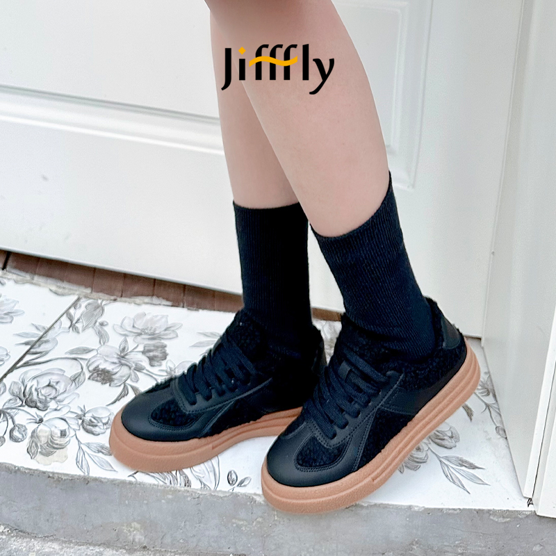 Jifffly Men's Shoes 2025 Winter Thickened New Casual Trendy Sports Sneakers Unisex Versatile Canvas designer shoes