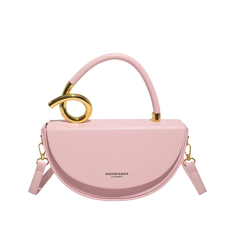 High-End Niche Personality Semi-Circular Handheld Box for Women 2025 New Fashion Light Luxury Single Shoulder Crossbody Saddle Bag ddmymoon