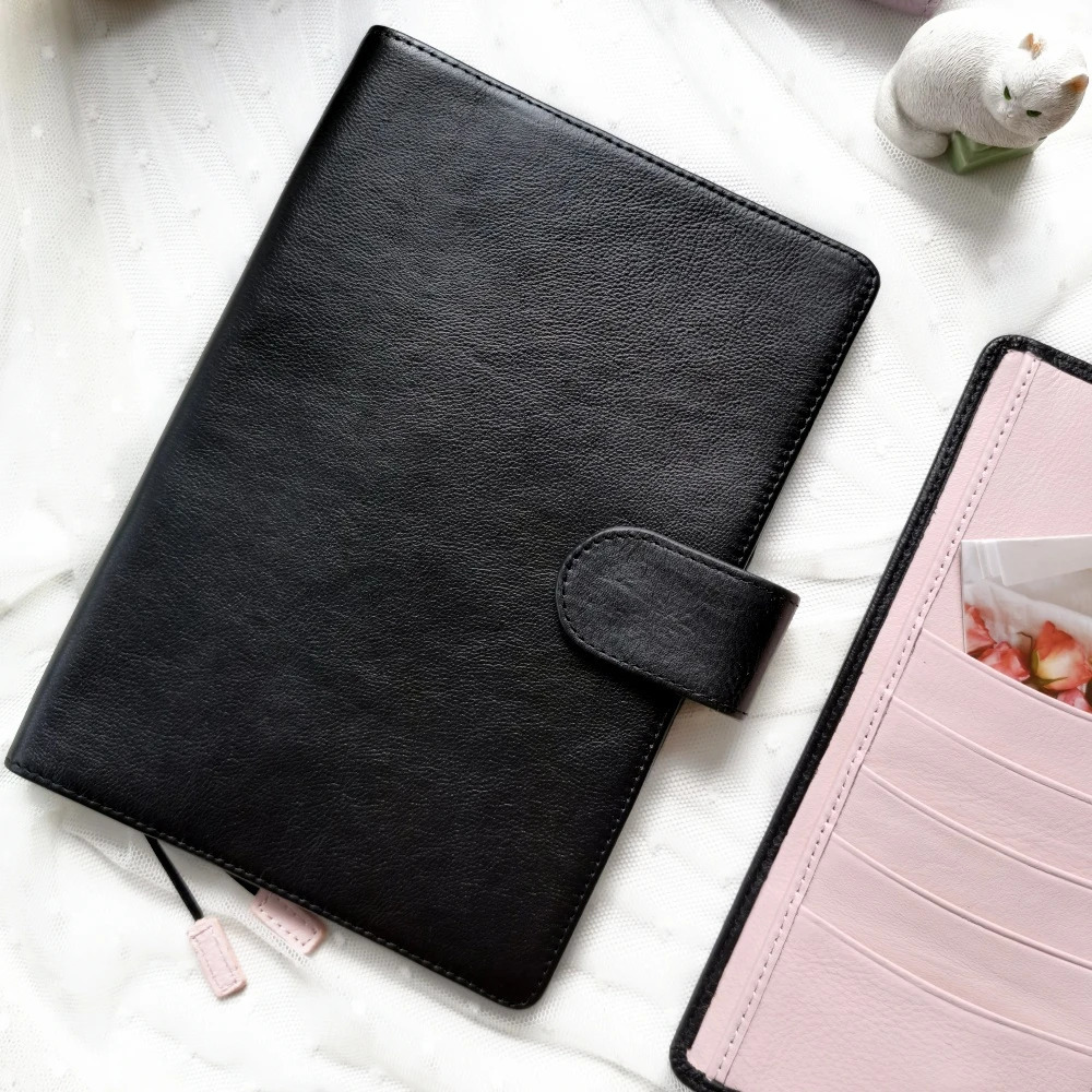 Leather Cover Note Books Hobonichi Cousin A5 Notebook Genuine Grain Leather Planner Organizer Agenda Diary 250731