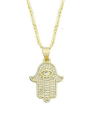 Hip-hop New Gold and Silver Moissanite Star Palm Pendant with Diamonds and Full Diamond Men Necklace