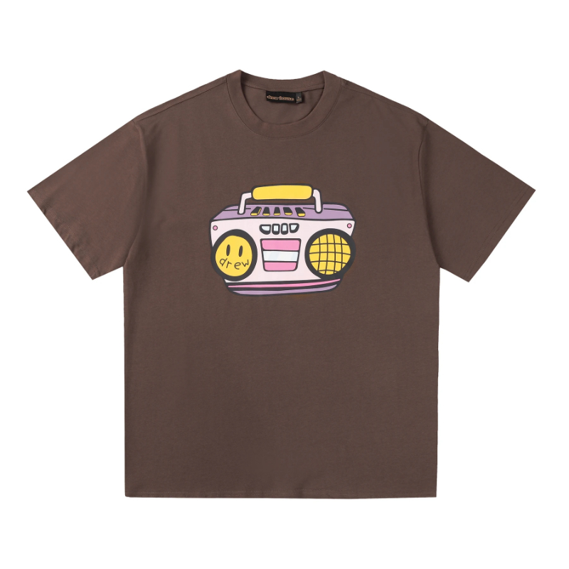 DREW HOUSE Hot Sale Men's Printing logo Suit T shirt men's and women's printed loose short sleeve T-shirt hombre