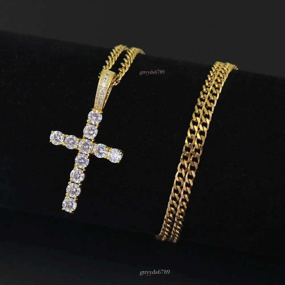 A set with morganite stoneship hop cross dias pendant necklaces for men women gift necklace jewelry