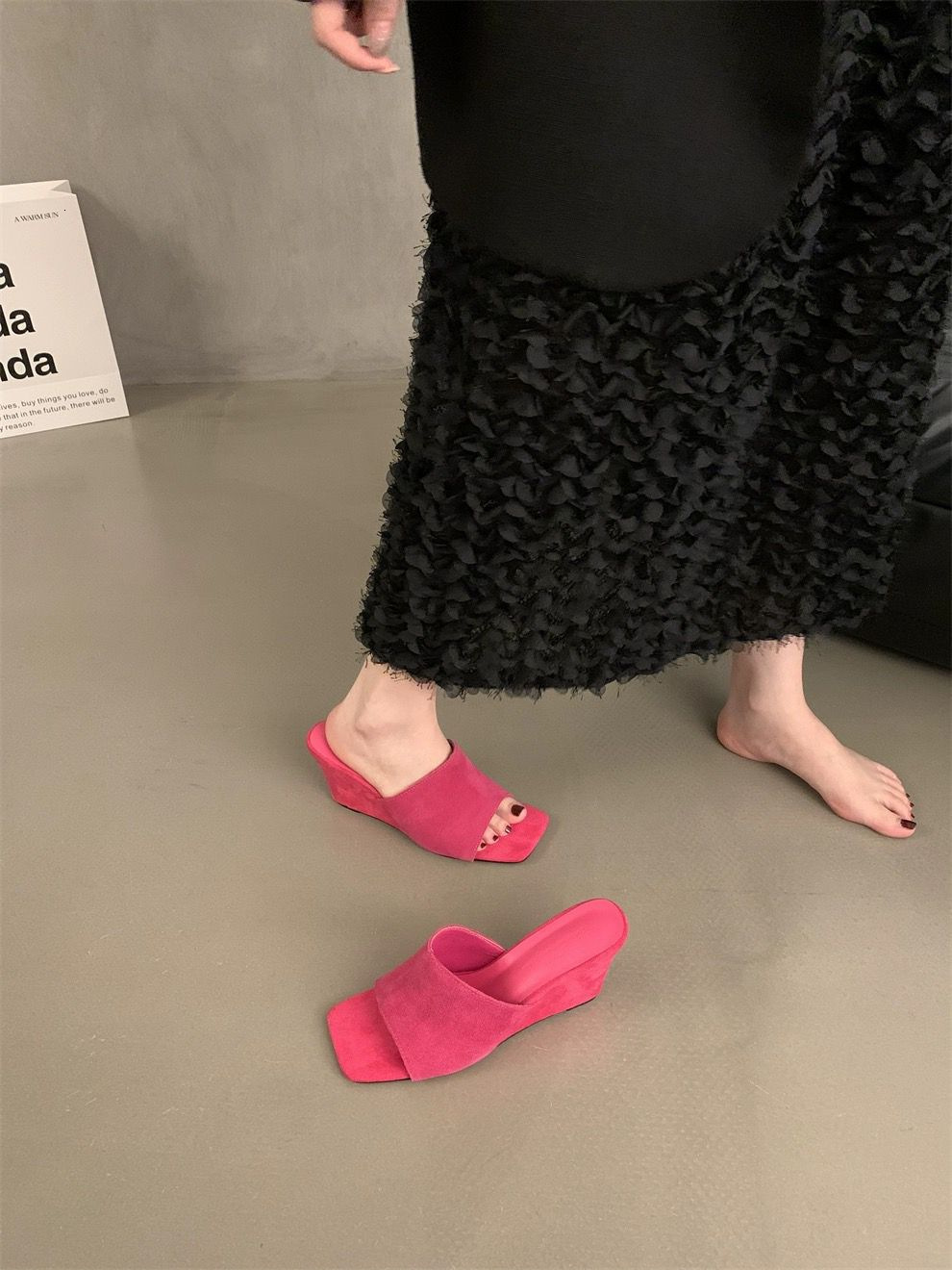 Pointed Toe High Heel Slippers Sandals Woman Shoes Candy Orange Blue Green Nude Blc Women Shoes Sandalias Mujer Feminina Y200620