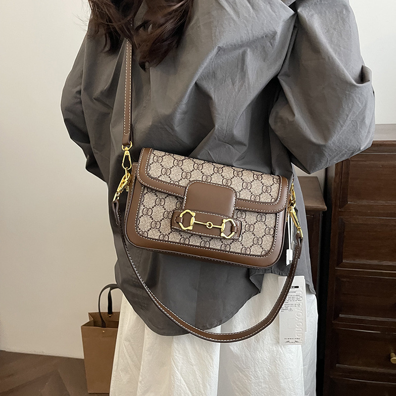 free shipping for designer bag women Saddle bag elegant underarm bag lady's high-end feel single-shoulder crossbody bag
