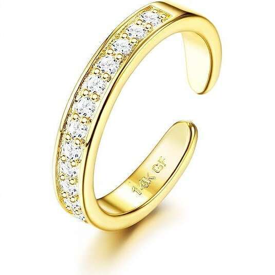 New Style Copper Plated 14k Thick Gold High-end Light Fashion Trendy Toe Ring