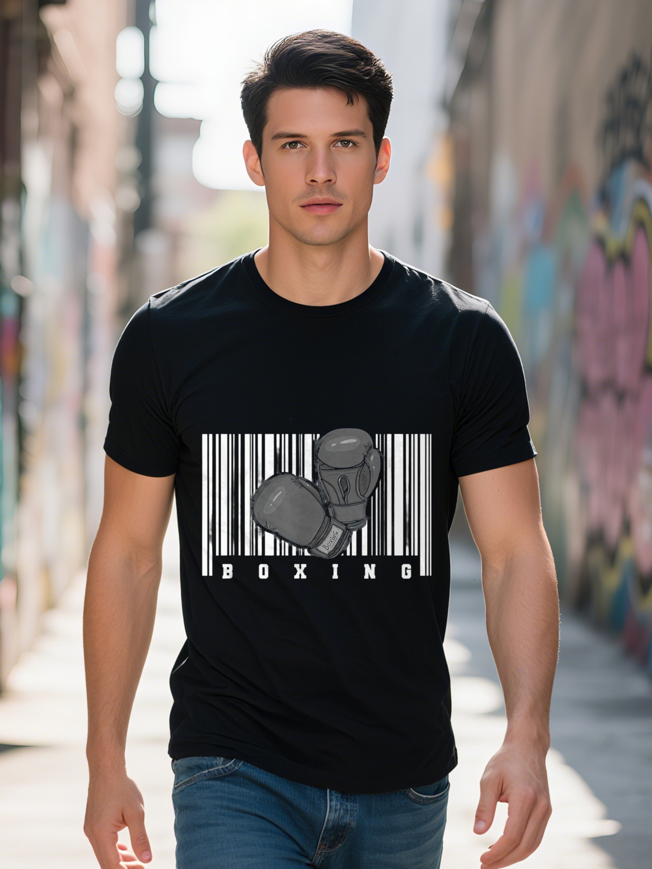 Fighting Sports Boxing Gloves-Boxer T-Shirt