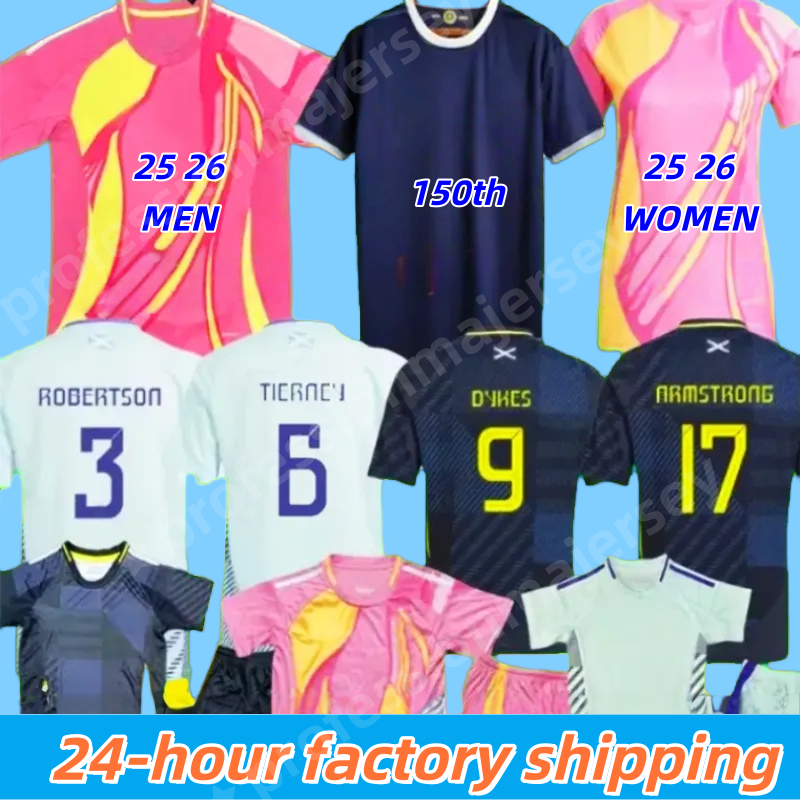 25 26 Scotland Soccer Jerseys football jersey 25 26 ROBERTSON McTominay McGREGOR SHANKLAND MCGREGOR Football Shirt Home Away thrid maillot de Foot men kids kits