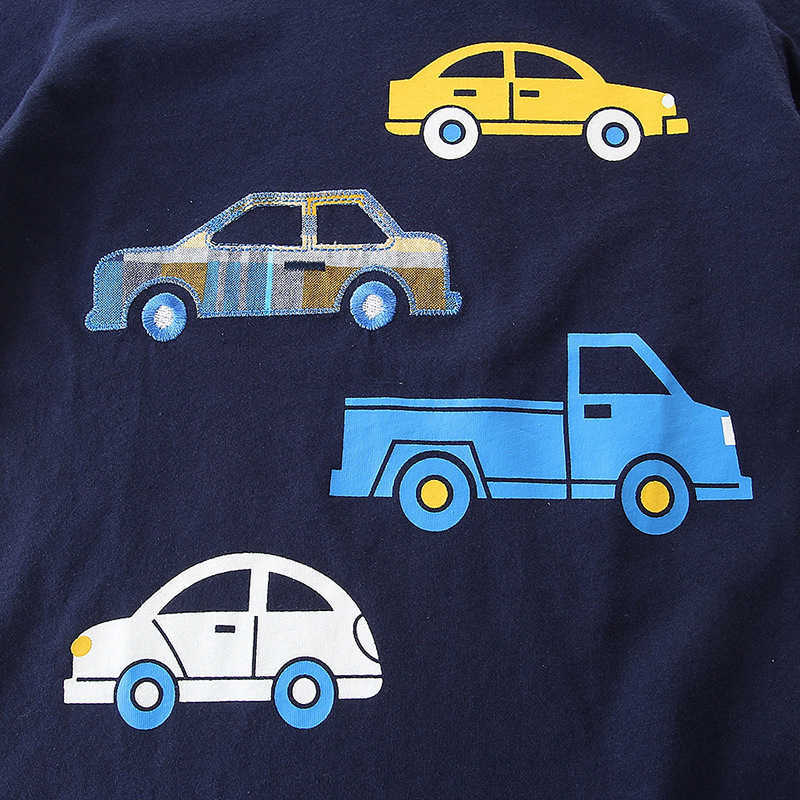 Clothing Sets Summer new children's T-shirt set knitted cotton style boys' short sleeve two piece pullover with cartoon printing and embroid