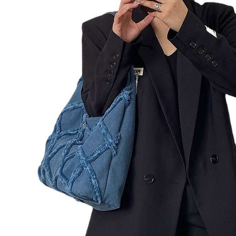 Women's Tote New High-end Niche Design Canvas Large Capacity Shopping Shoulder Bag