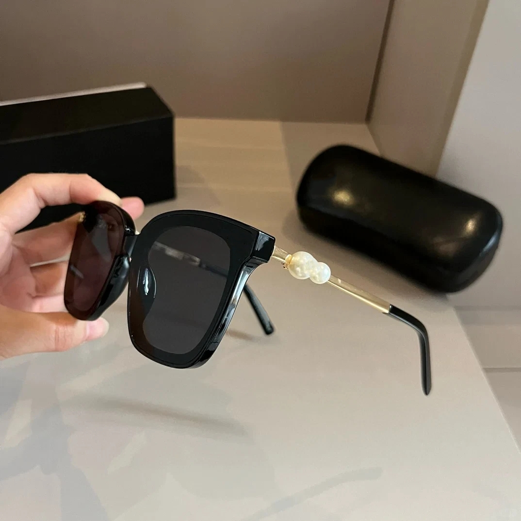 Sunglasses Designer Sunglass yeglass Glasses Pearl Black Rectangular Frame Sunglasses Luxury Women Men Glasses Sun glass UV400 lens Unisex sun glasses