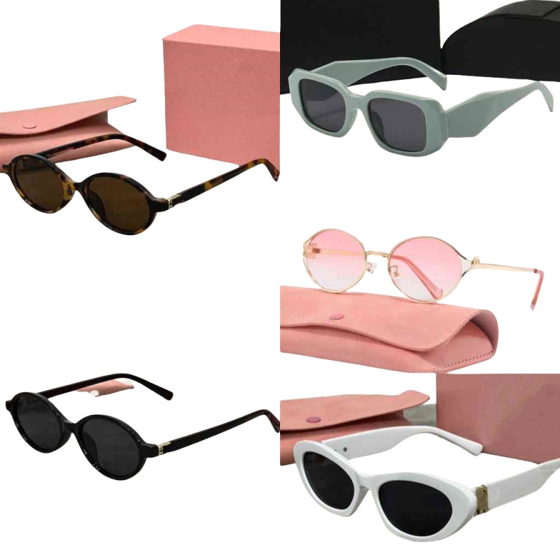 Oval designer sunglasses women popular cat eye sunglasses uv protection gold color letter sunglasses man designer leopard print mirror leg outdoor hj218