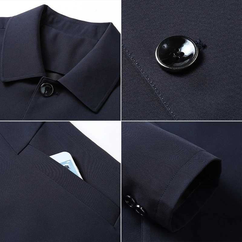 Quality Fashion Mens Jacket Business Casual Jacket Men Office Dress Coat Spring Autumn Solid Brand Mens Coat XJ250801