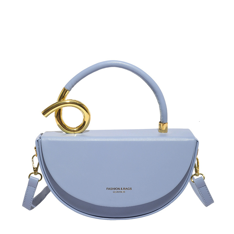 High-End Niche Personality Semi-Circular Handheld Box for Women 2025 New Fashion Light Luxury Single Shoulder Crossbody Saddle Bag ddmymoon