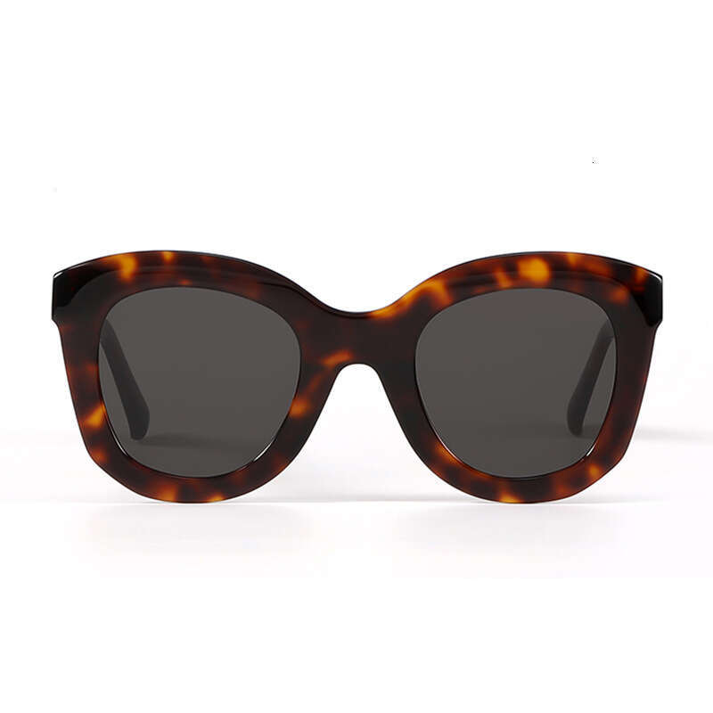 DHsunglasses Oversized Cat-Eye Sunglasses UV400 Protection, Bold Acetate Frame, Unisex Fashion Statement (Black/Tortoise)