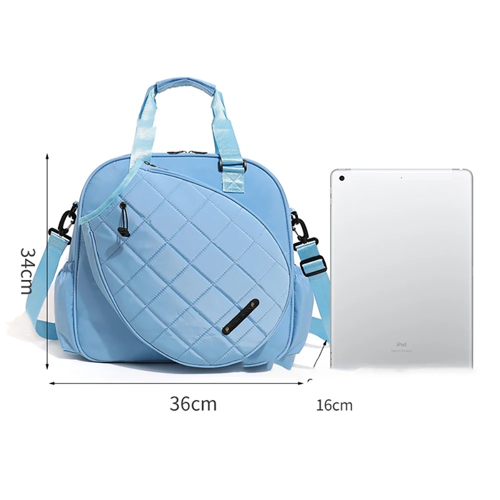 Tennis Bags Tennis Racket Bag Women Tennis Tote Bag Handbag Waterproof Lightweight Badminton Racket Shoulder Bag For 2 Rackets With Removable Shoulder
