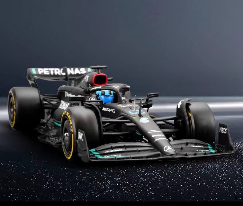 Free shipping Download 1 24 Mercedes-AMG F1 Team W14 2023 Large Size Special Edition #44 Hamilton Alloy Car Model Forla Racing Diecast Toy
