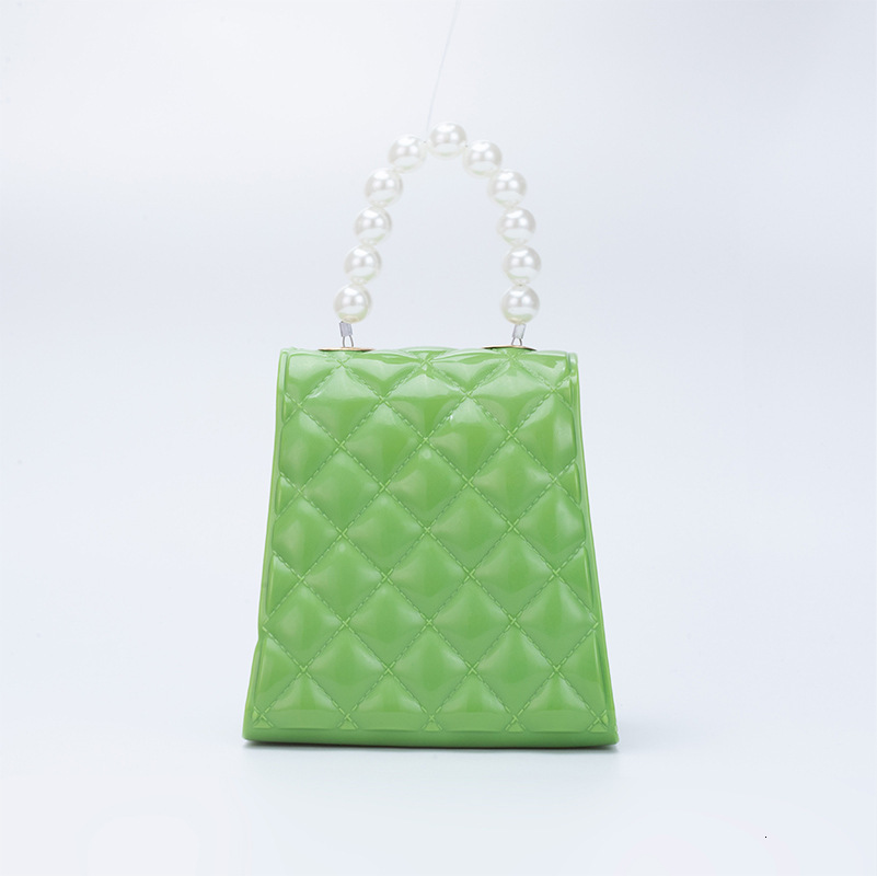 Lanjia- Style Dia Mesh Dinner Mini Handbag Free Shipping Designer PVC Pearl Jelly Fashionable Stain Resistant Easy To Wash Shoulder Crossbody Bag E5ca