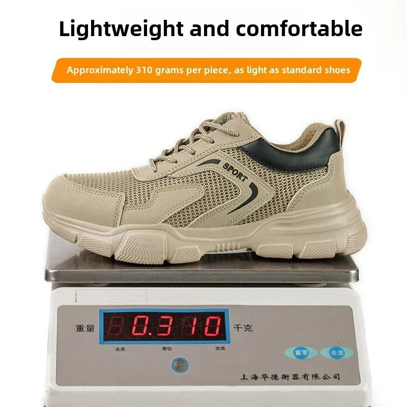 Breathable Mens Safety Shoes Summer Work Sneakers Puncture Proof Composite Toe Insulating Protective Work Shoes 250731