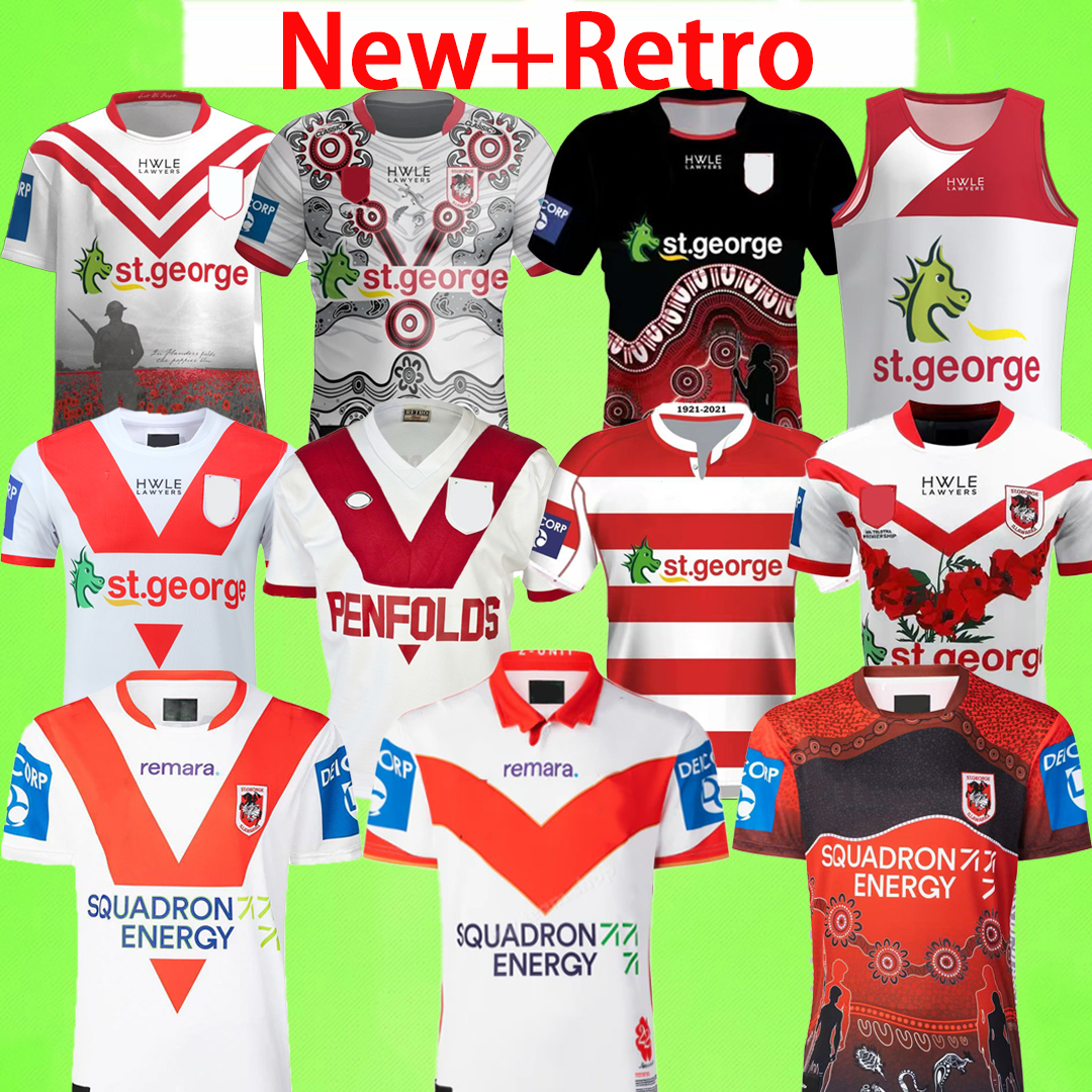 New + Retro 2025 2026 2027 ST. GEORGE Soccer Jerseys ILLAWARRA DRAGONS Vintage football shirt 24 25 26 27 home away RUGBY Training uniform 1997 1999 1992 1995