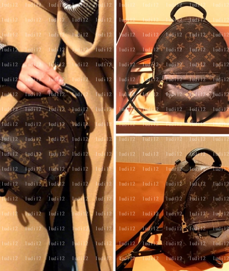 New High Quality Arrival PU Leather PALM SPRING Mini Backpack Bag Womens Backpacks Designer Backpacks Bags Fashion Casual Women Small Back pack Style M44873 17a bag