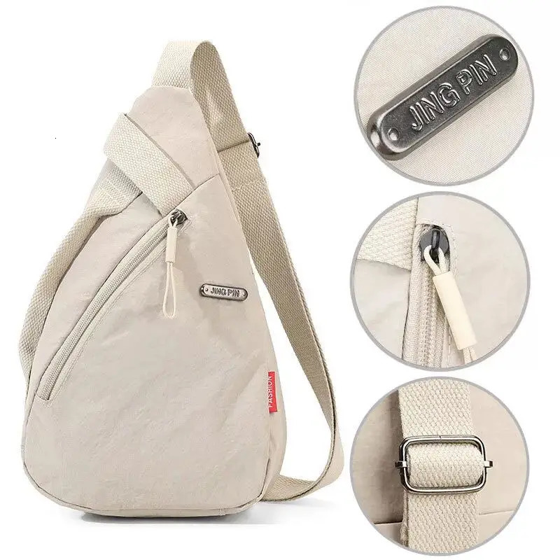 Unisex Crossbody Bag Adjustable Zip Casual Sling Shoulder Flap Bags Large Capacity Crossbody Back Bag Cycling Phone Bag 250731