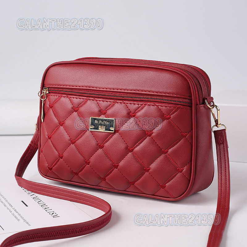 Trendy Womens Bag 2024 New Quilted Pu Crossbody Bag Versatile Small Bag Ladies Shoulder Small Square Bag H250801