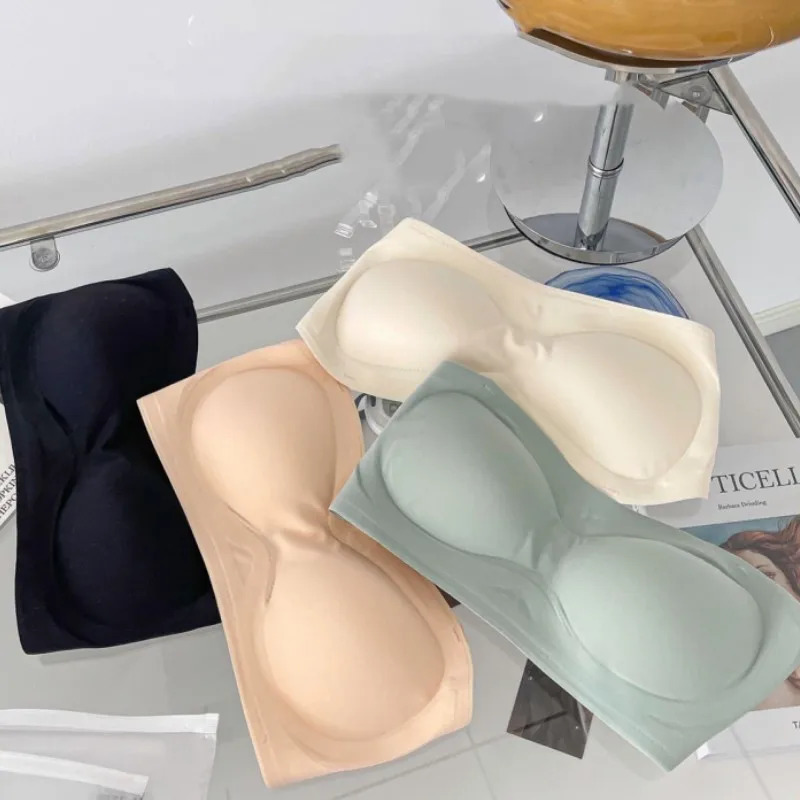 Strapless Bras For Women Seamless Underwear Push Up Nonwire Bra Tube Crop Tops Summer Comfort Female Lingerie Padded Top 250724
