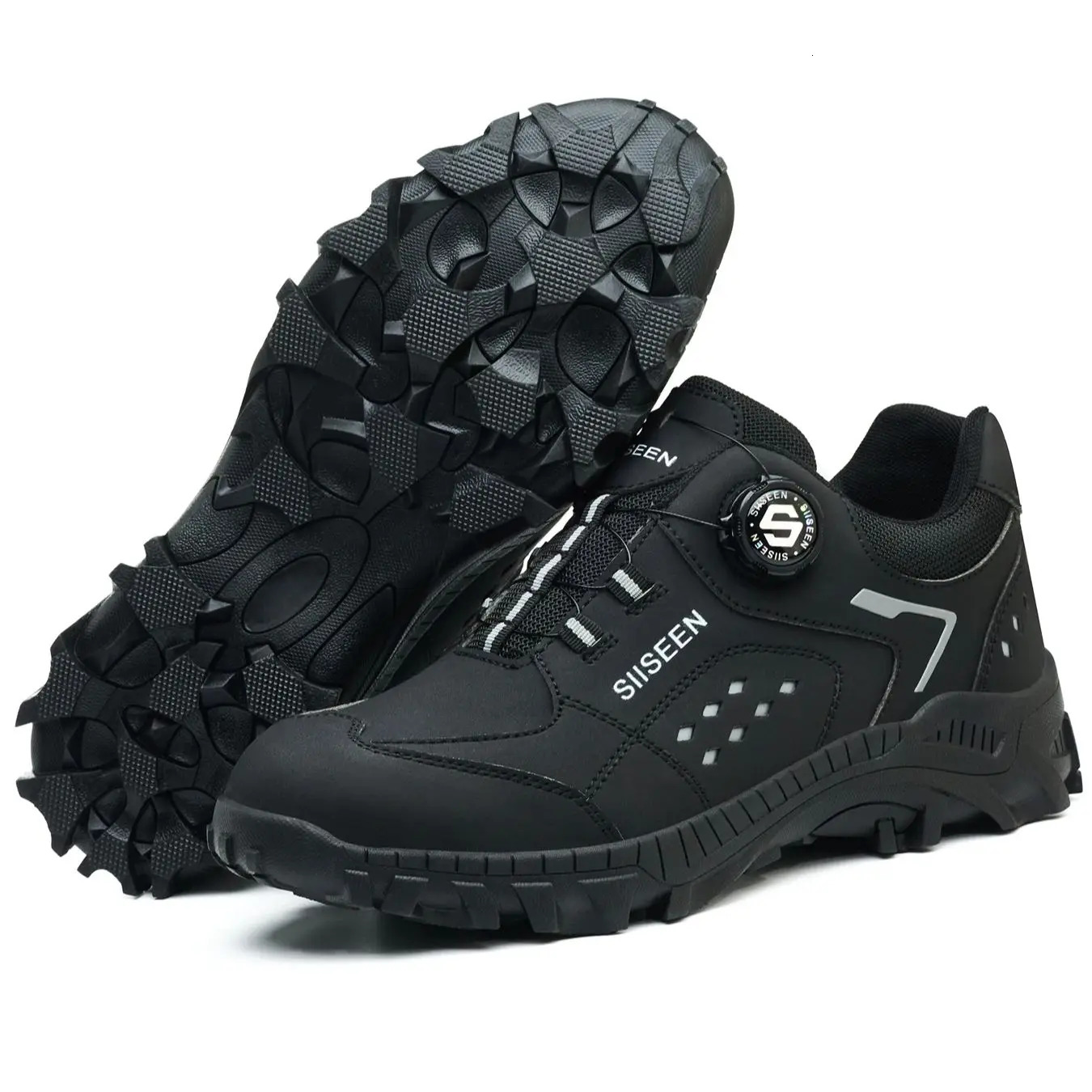 Steel Toe Safety Shoes for Men - Puncture Proof Slip Resistant Durable Work Boots for Construction Outdoor Industrial Use 250731