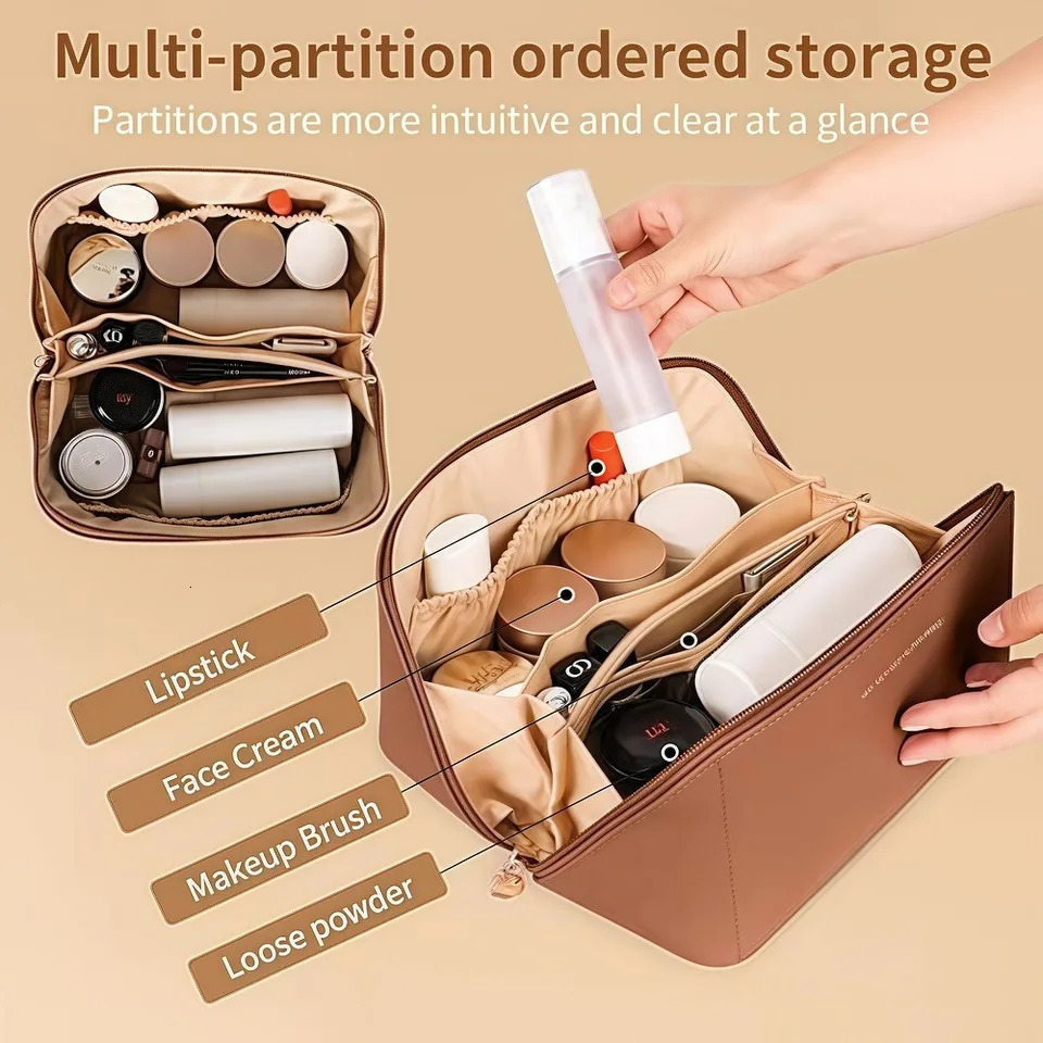 PU Cloud Makeup Bag Pillow Large Capacity Dedicated Portable Makeup Box Travel Washroom Bag Cosmetics Storage Bag.zwq 250731