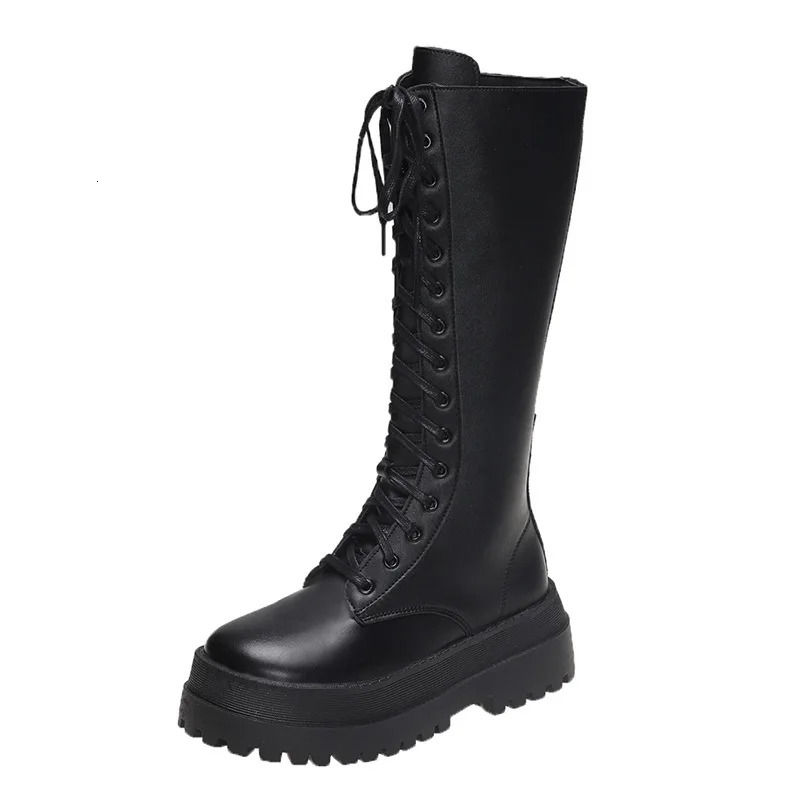 Sexy High Boots Kneehigh Pu Heels For Women Fashion Shoes Spring Autumn Booties Female Plus Size 250801
