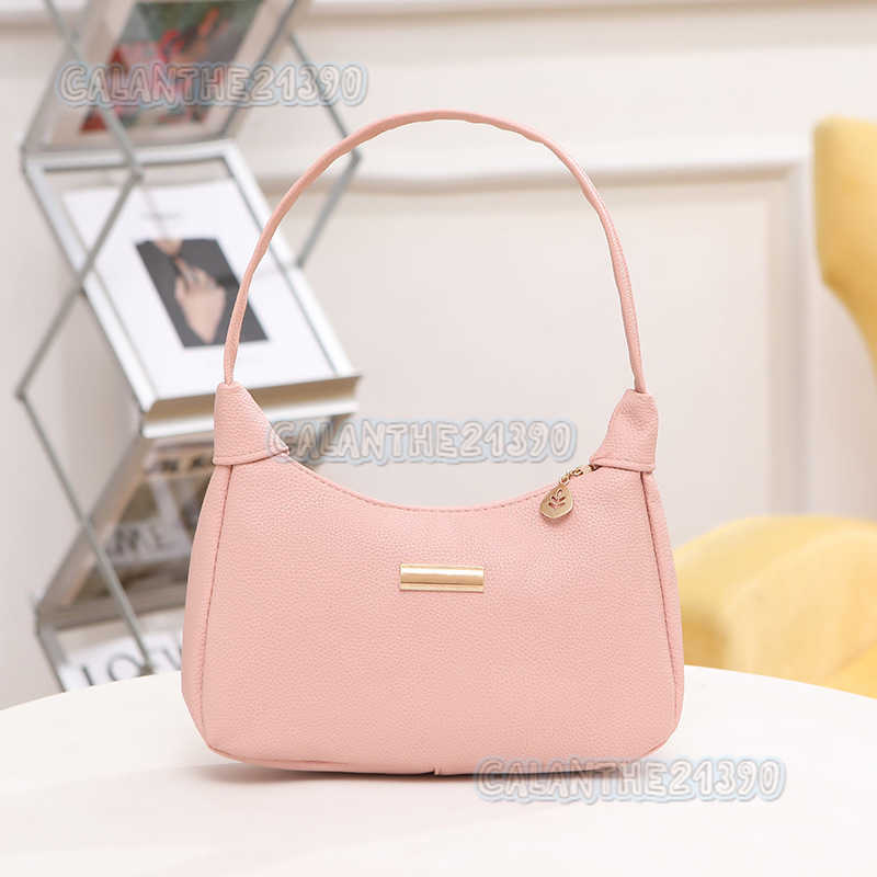 Lychee Pattern Underarm Womens Bag Single Shoulder Bag New Street Fashion Lined Handbag H250801