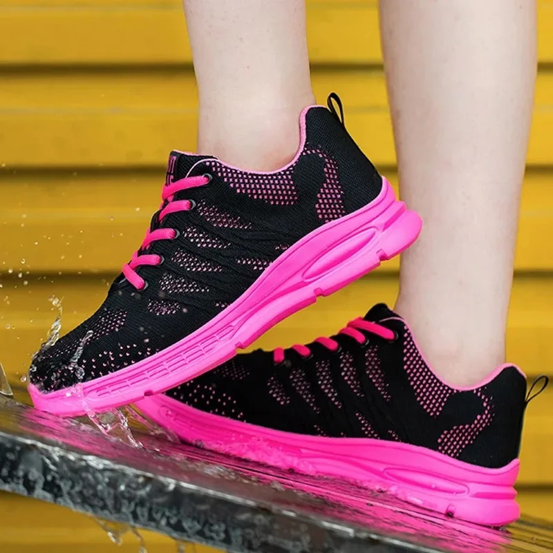 Pink Work Shoes Women Work Sneakers Steel Toe Shoes Anti-smash Anti-puncture Safety Shoes Man Women Protective Shoes 250731