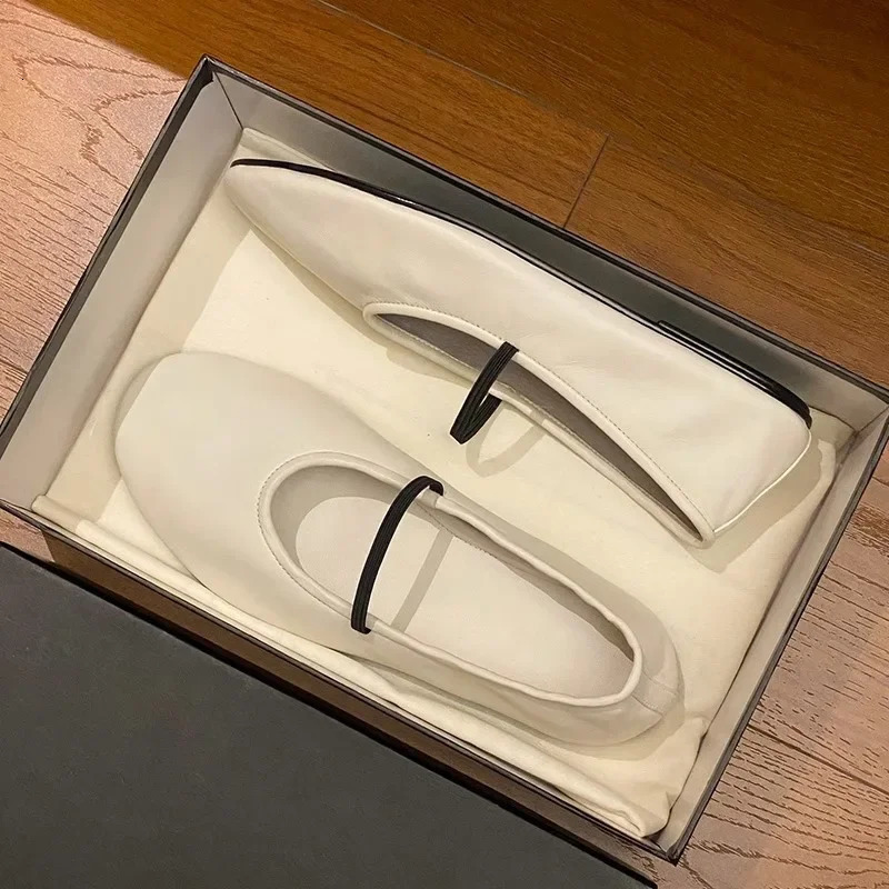 Soft faced round toe ladies singles shoes Shallow Mouth footwear Fashion Mary Jane flat Comfortable casual womens Shoes 250731